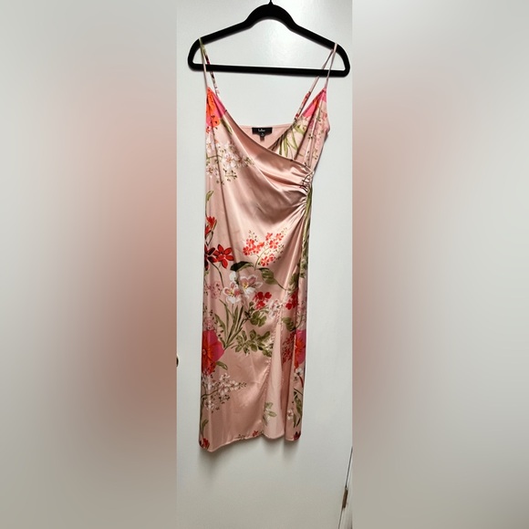 Lulus Dresses & Skirts - Lulus Remarkable Entrance Pink Floral Print midi Dress Size Small